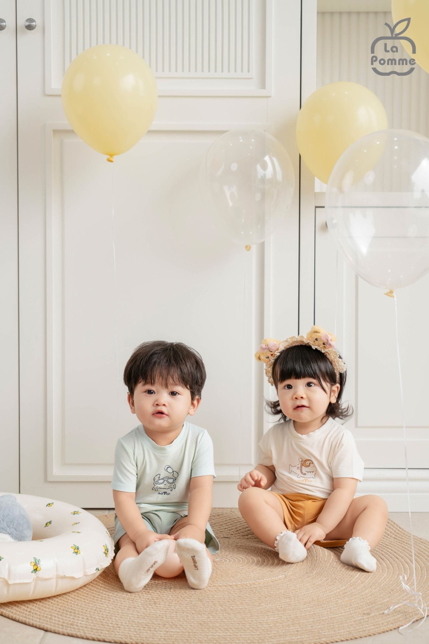  Bộ cộc tay Mềm Mịn by La Pomme cùng lướt trên mặt sóng 