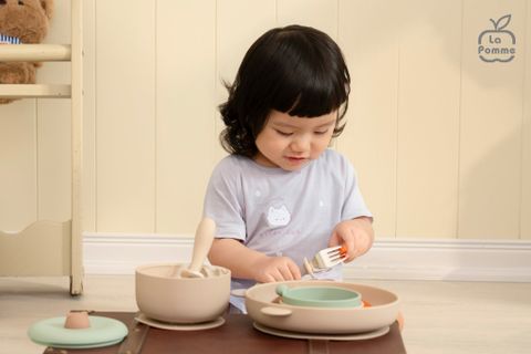  Bộ cộc tay Mềm Mịn by La Pomme vải phối họa tiết cá tính 