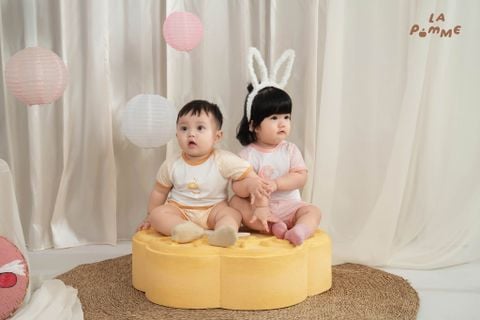  [NÊN TĂNG SIZE] Bộ cộc tay Mềm Mịn by La Pomme chiếc bánh xinh của puppy 