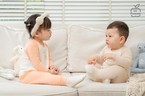  Bộ dài tay mềm mịn by La Pomme êm ái cùng puppy 