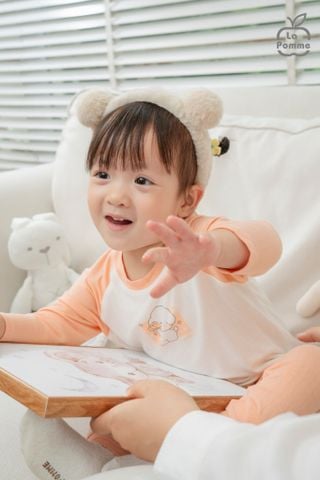  Bộ dài tay mềm mịn by La Pomme êm ái cùng puppy 