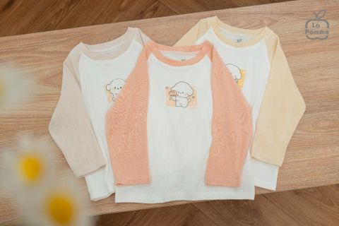  Bộ dài tay mềm mịn by La Pomme êm ái cùng puppy 