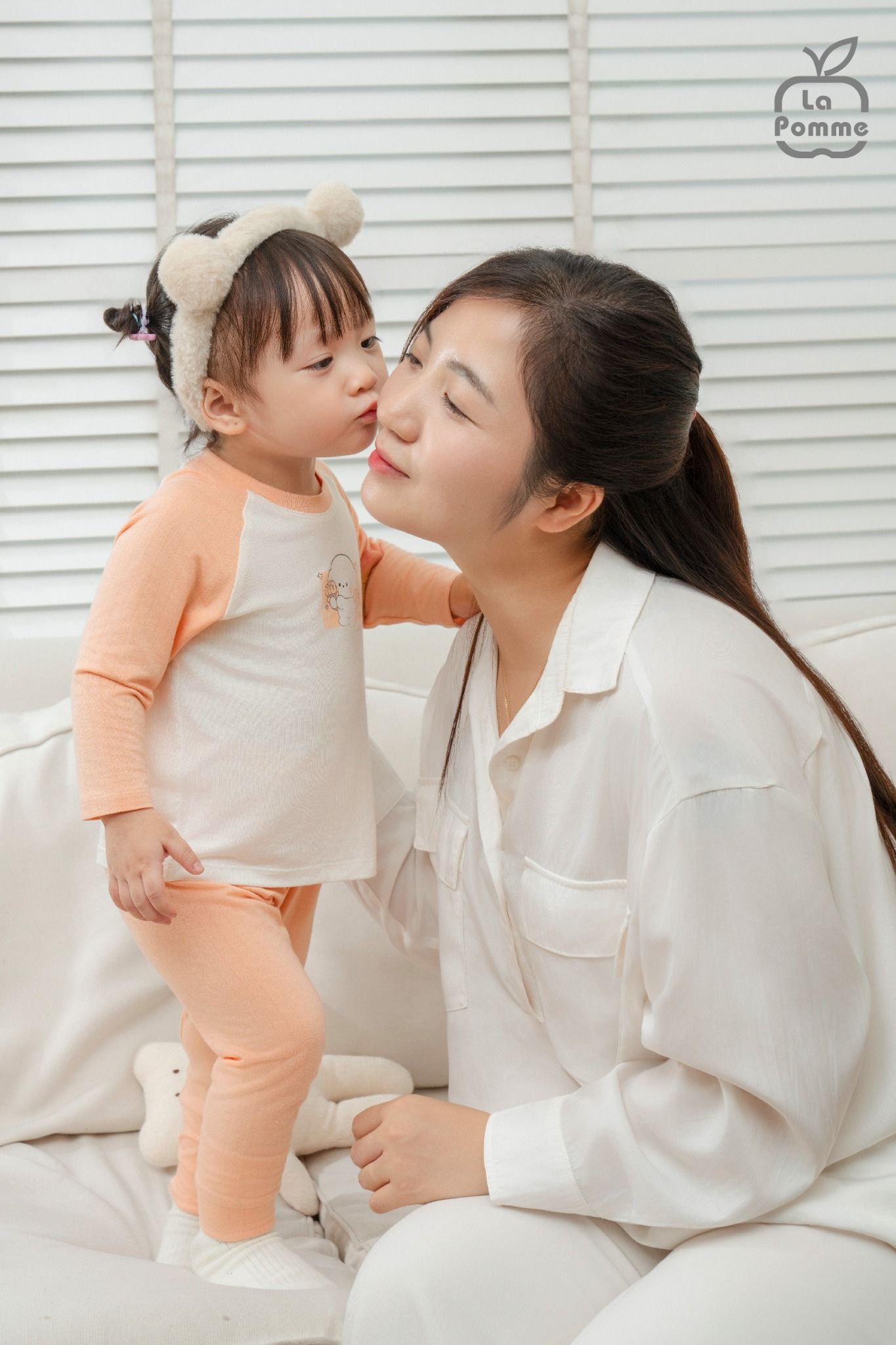  Bộ dài tay mềm mịn by La Pomme êm ái cùng puppy 