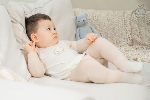  Bộ dài tay mềm mịn by La Pomme êm ái cùng puppy 