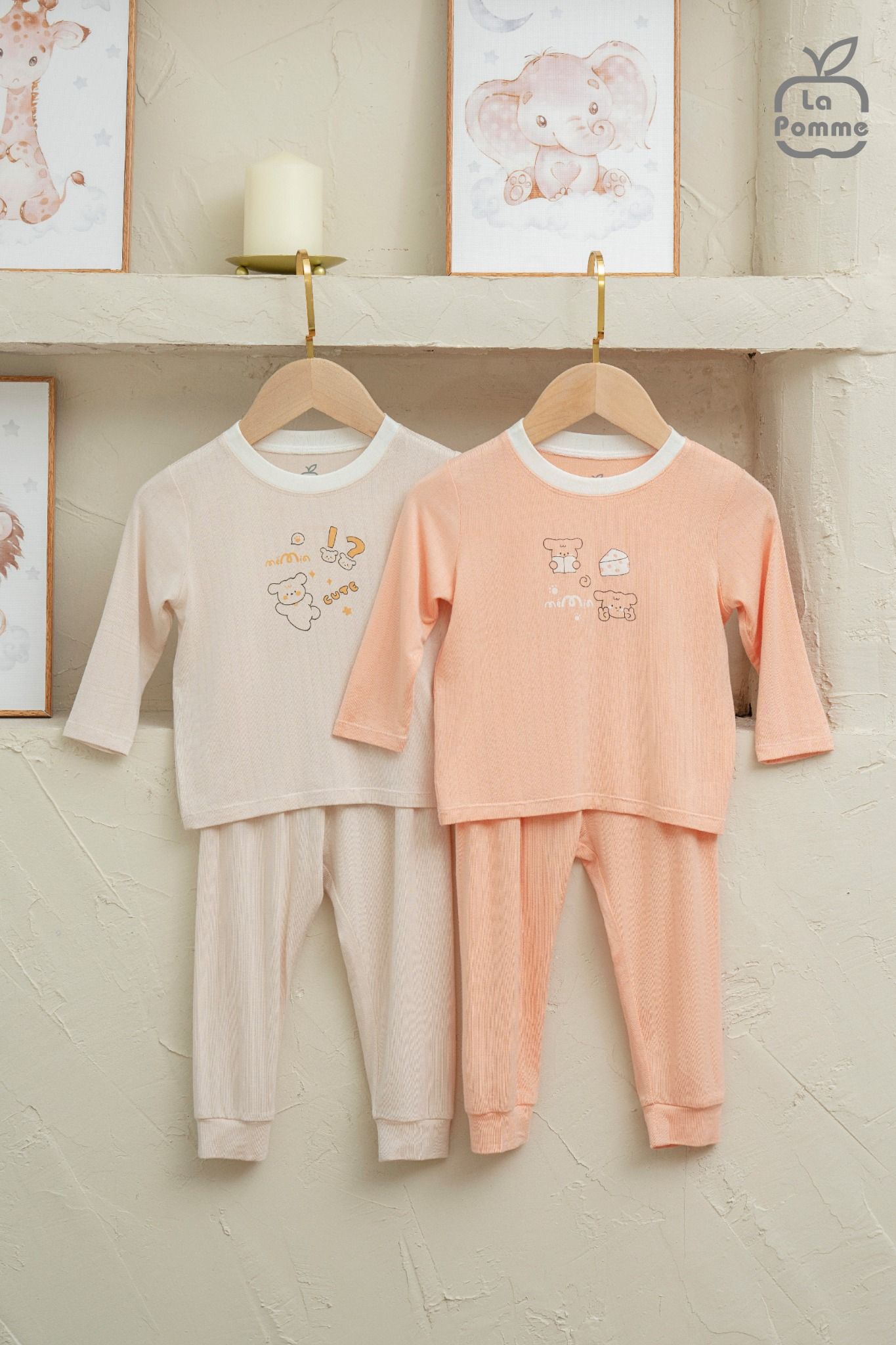  Bộ dài tay mềm mịn by La Pomme vũ trụ vui nhộn 