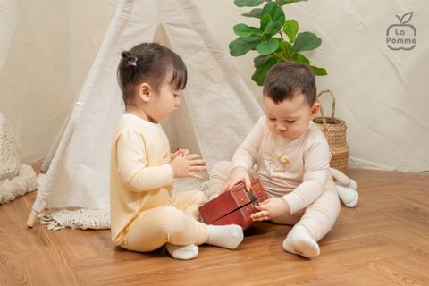  Bộ dài tay mềm mịn by La Pomme vũ trụ vui nhộn 