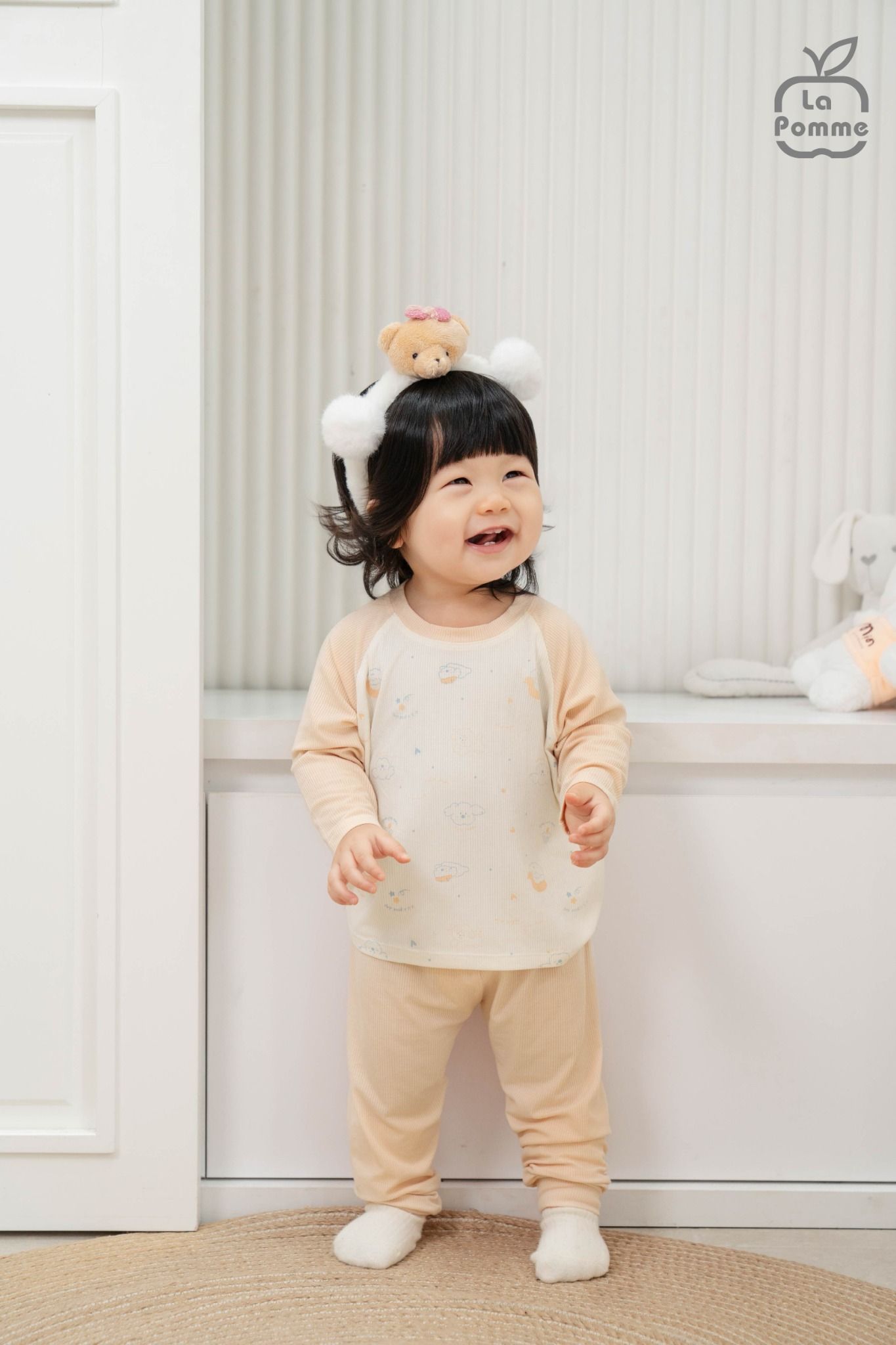  Bộ dài tay Mềm Mịn by La Pomme ngày năng động của cún con 