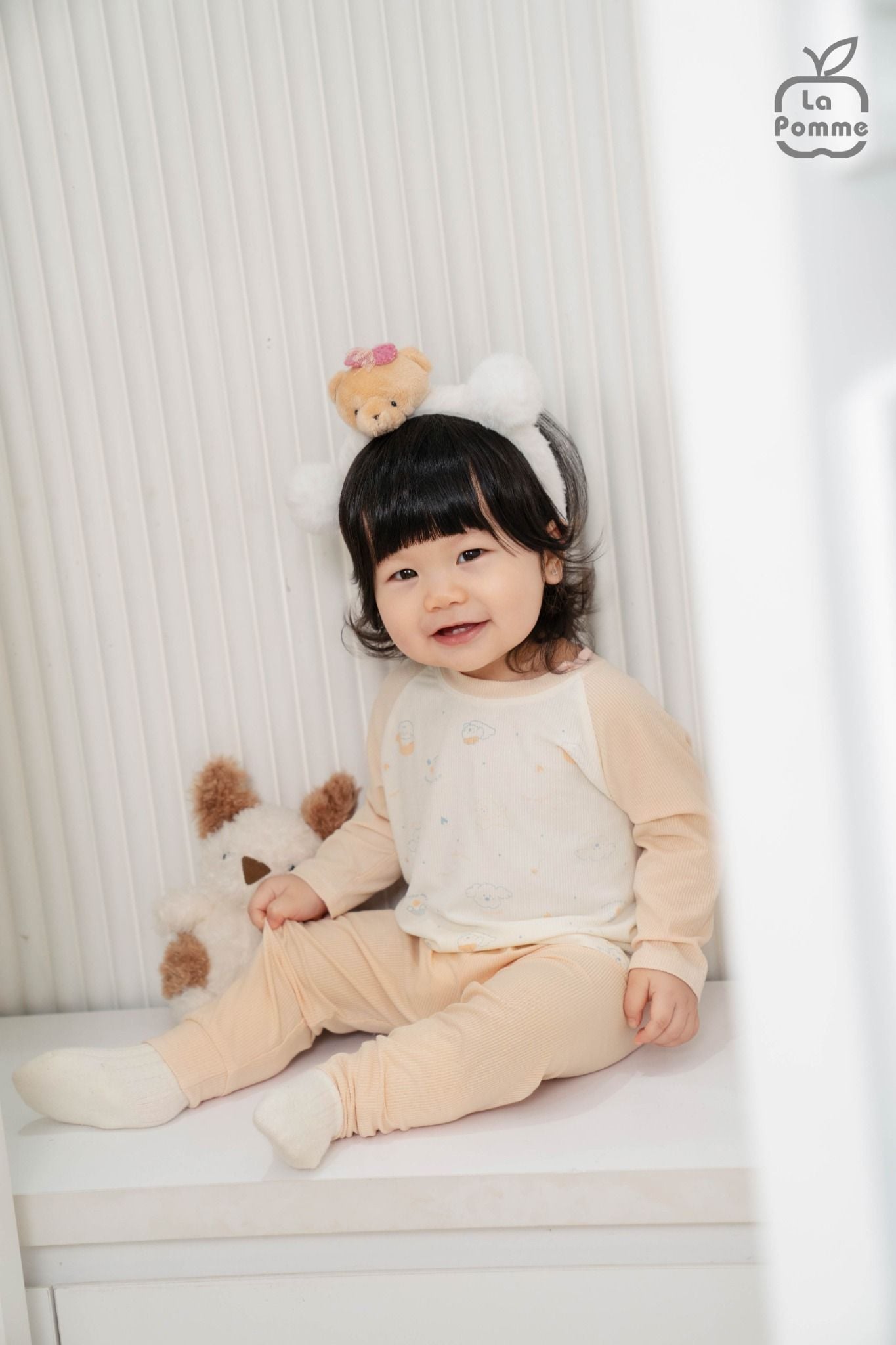  Bộ dài tay Mềm Mịn by La Pomme ngày năng động của cún con 