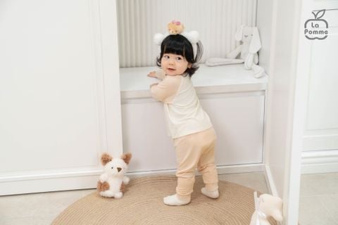  Bộ dài tay Mềm Mịn by La Pomme ngày năng động của cún con 