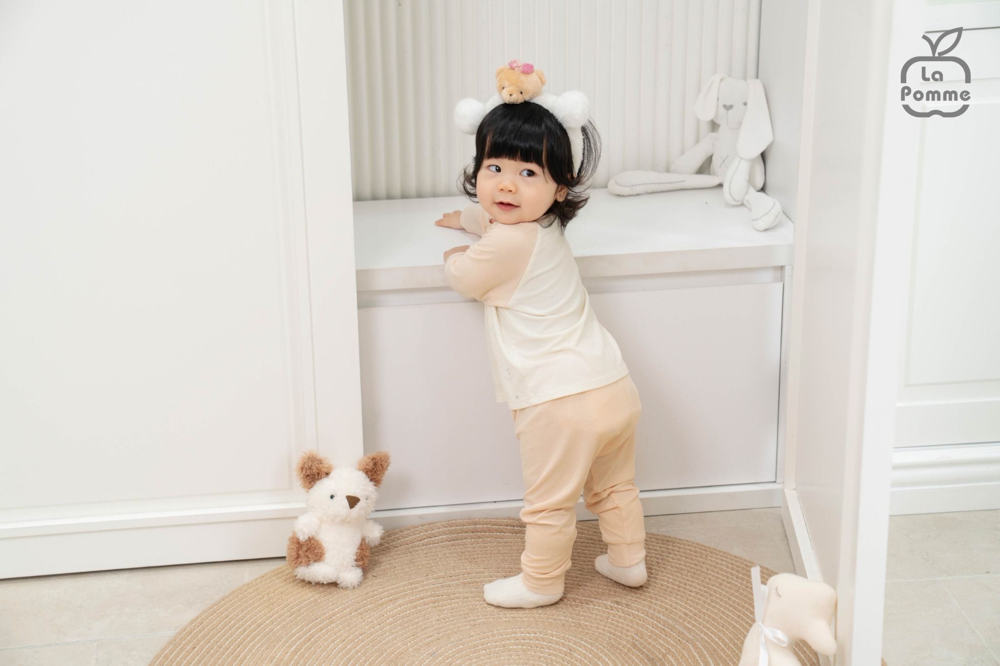  Bộ dài tay Mềm Mịn by La Pomme ngày năng động của cún con 