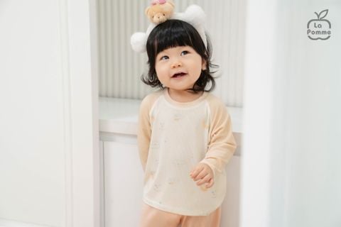  Bộ dài tay Mềm Mịn by La Pomme ngày năng động của cún con 