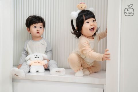  Bộ dài tay Mềm Mịn by La Pomme ngày năng động của cún con 