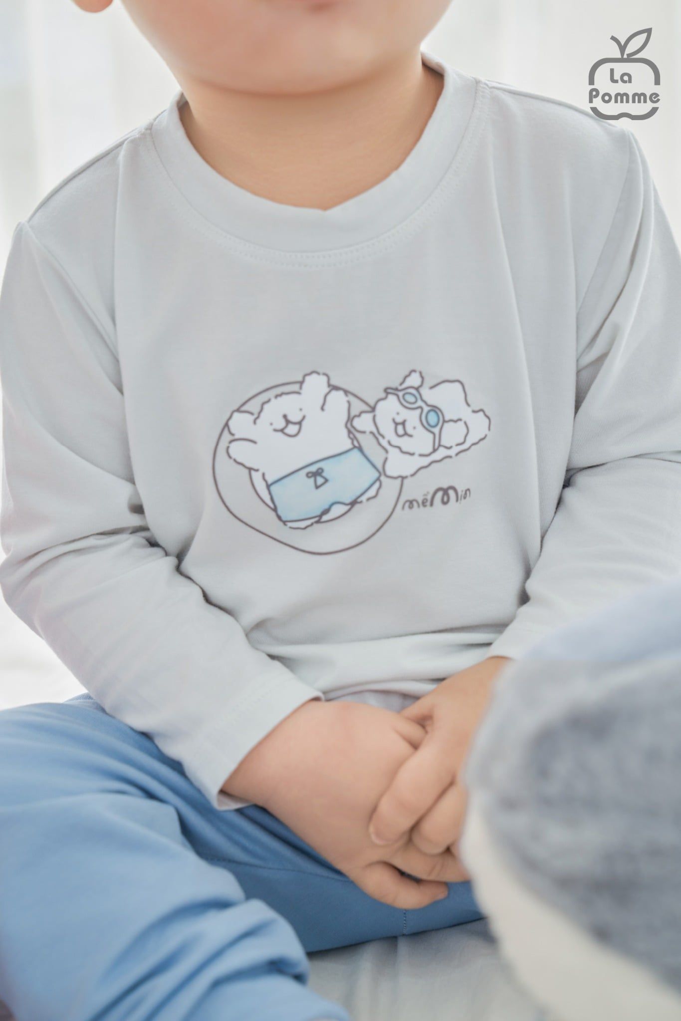  Bộ dài tay Mềm Mịn by La Pomme cún bông năng động 