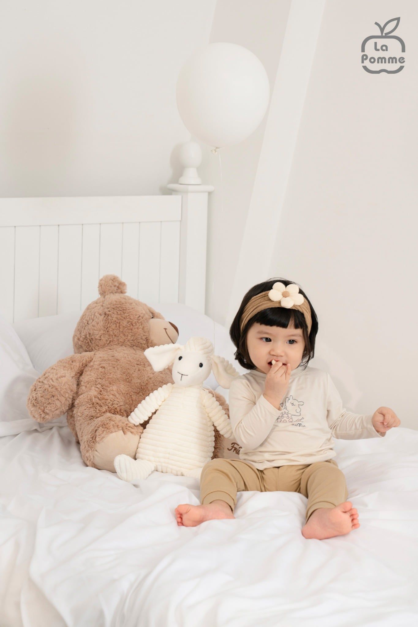  Bộ dài tay Mềm Mịn by La Pomme cún bông năng động 