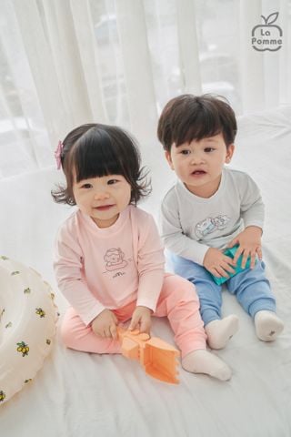  Bộ dài tay Mềm Mịn by La Pomme cún bông năng động 