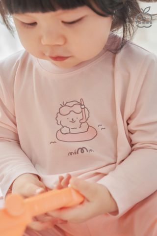  Bộ dài tay Mềm Mịn by La Pomme cún bông năng động 