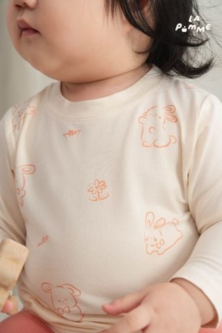  Bộ dài tay Mềm Mịn by La Pomme họa tiết đón mùa xinh 