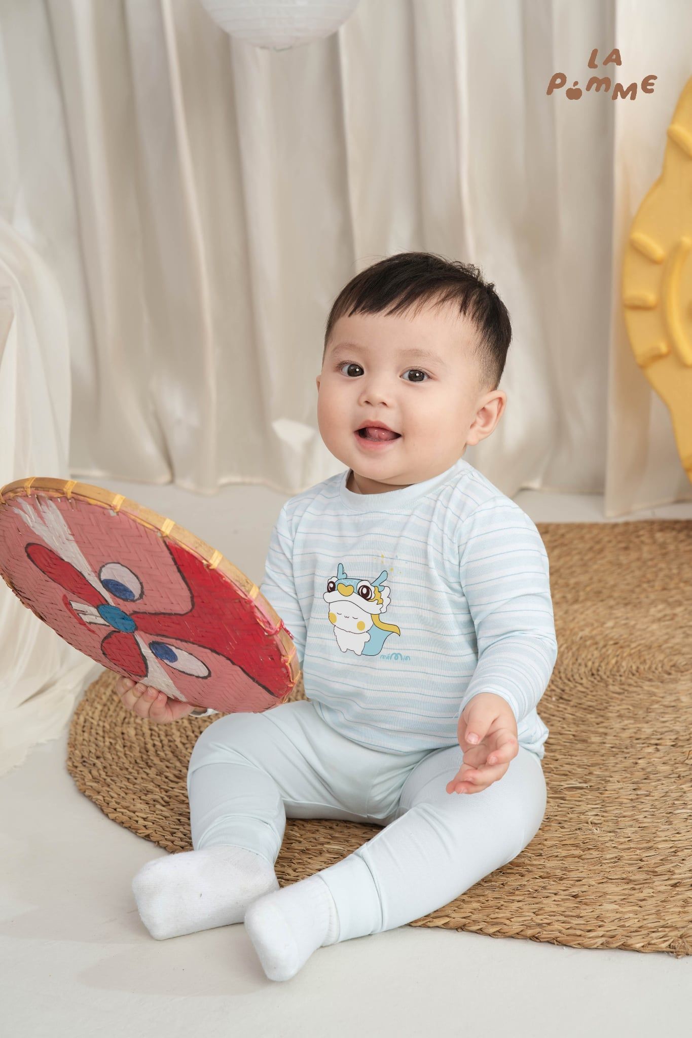  [NÊN TĂNG SIZE] Bộ dài tay Mềm Mịn by La Pomme họa tiết cún yêu siêu ngầu 
