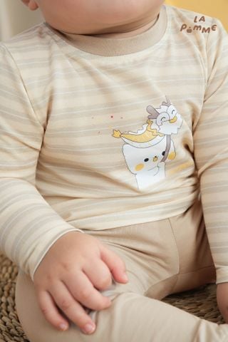  [NÊN TĂNG SIZE] Bộ dài tay Mềm Mịn by La Pomme họa tiết cún yêu siêu ngầu 