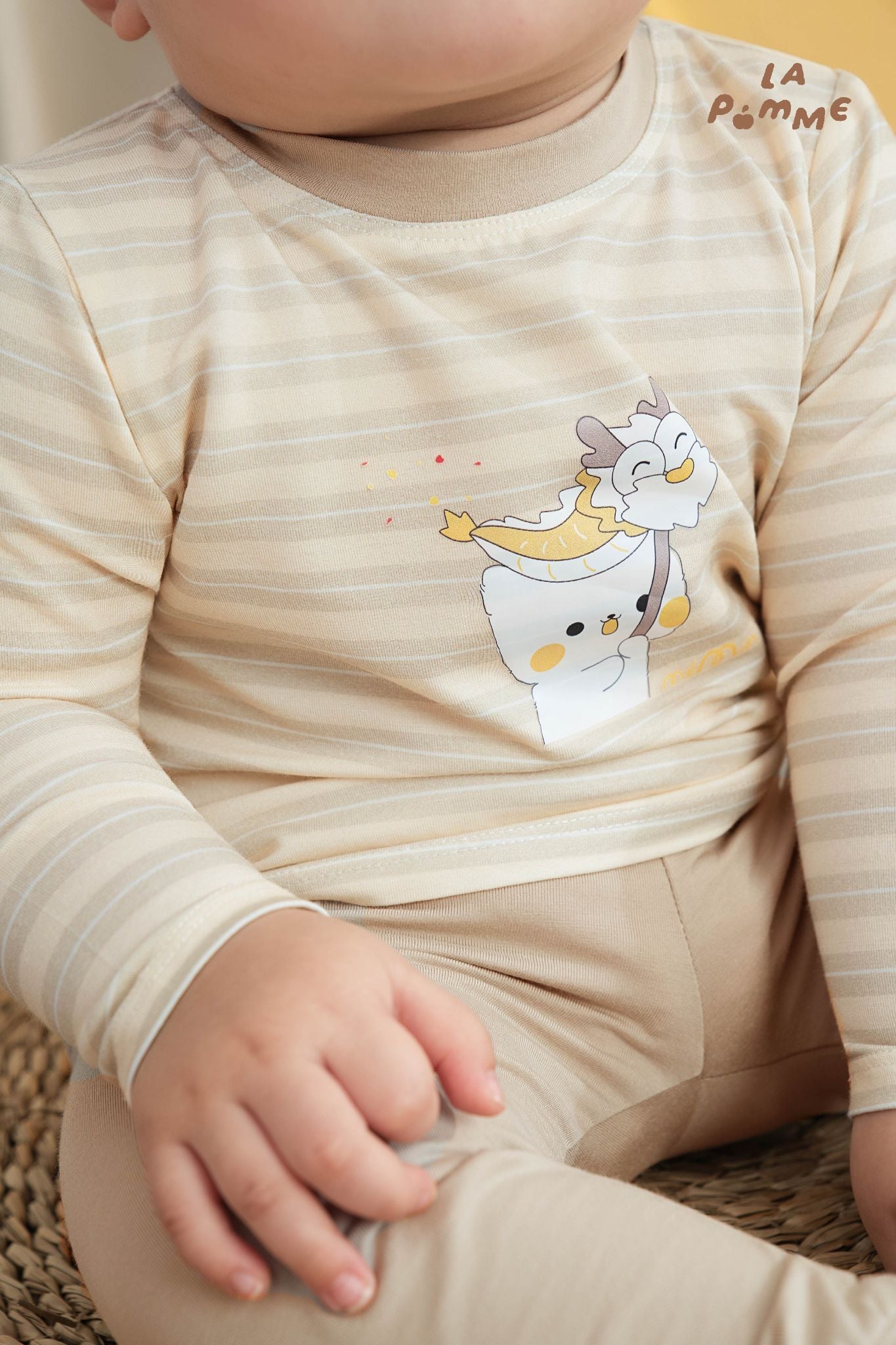  [NÊN TĂNG SIZE] Bộ dài tay Mềm Mịn by La Pomme họa tiết cún yêu siêu ngầu 