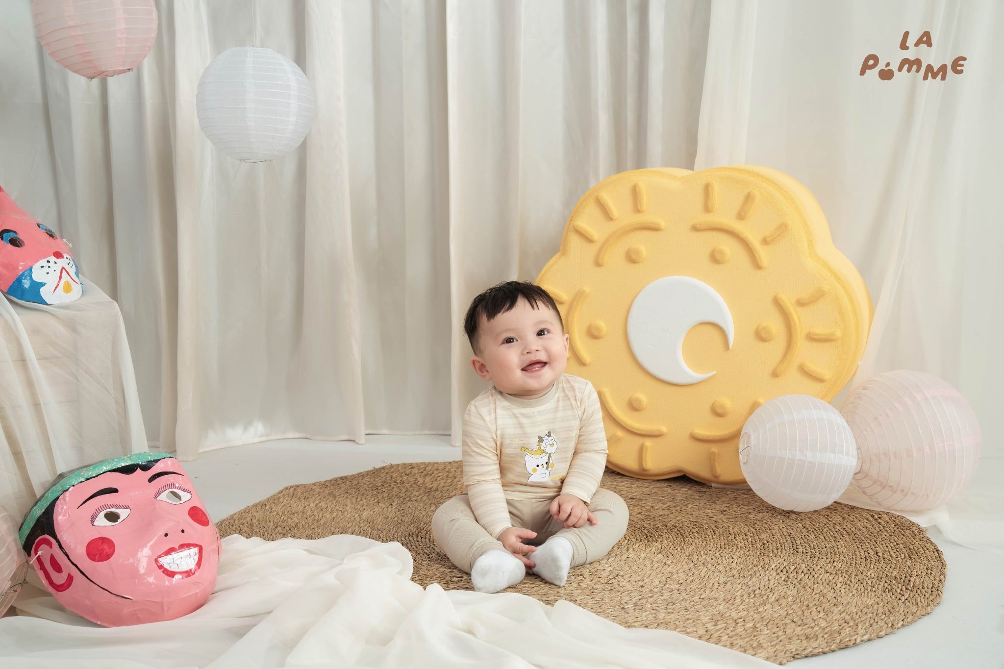  [NÊN TĂNG SIZE] Bộ dài tay Mềm Mịn by La Pomme họa tiết cún yêu siêu ngầu 