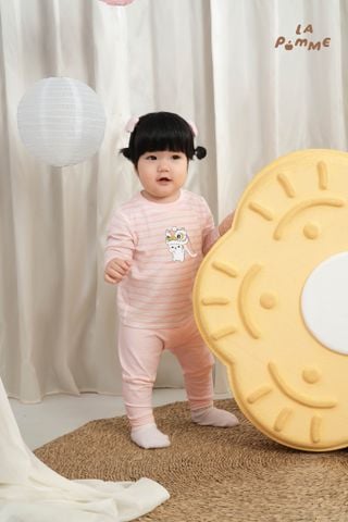 [NÊN TĂNG SIZE] Bộ dài tay Mềm Mịn by La Pomme họa tiết cún yêu siêu ngầu 