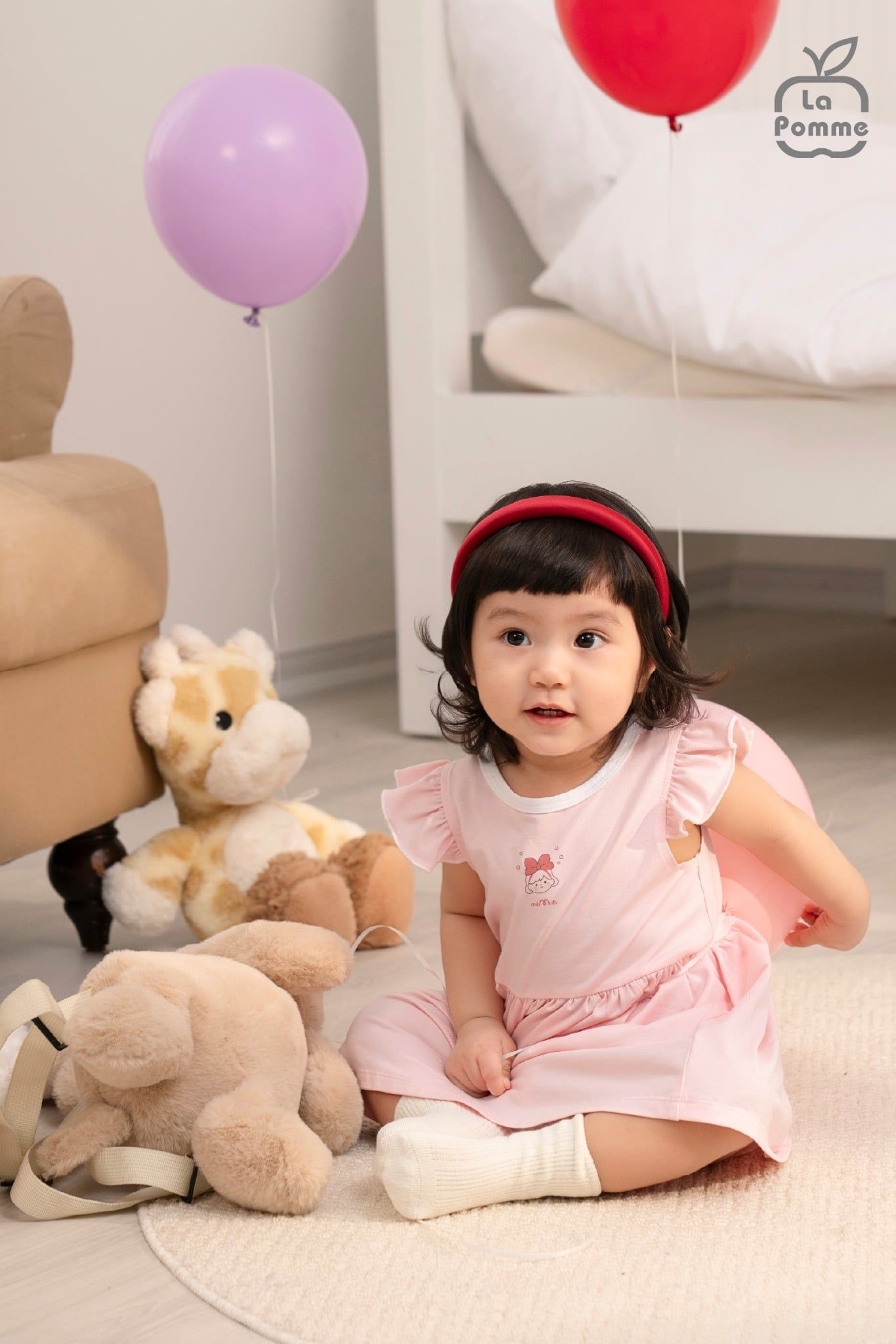  Đầm cộc tay Mềm Mịn by La Pomme sắc màu kẹo ngọt 