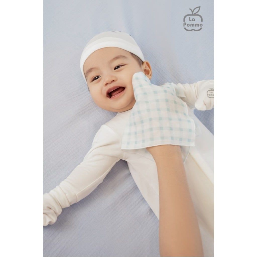  K003 Khăn sữa sợi tre lụa La Pomme phối màu (120x120cm) - Nắng mùa xuân 