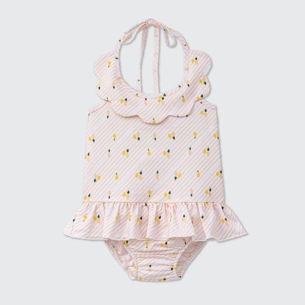  Bộ bơi liền thân hai dây La Pomme sắc hè cá tính 