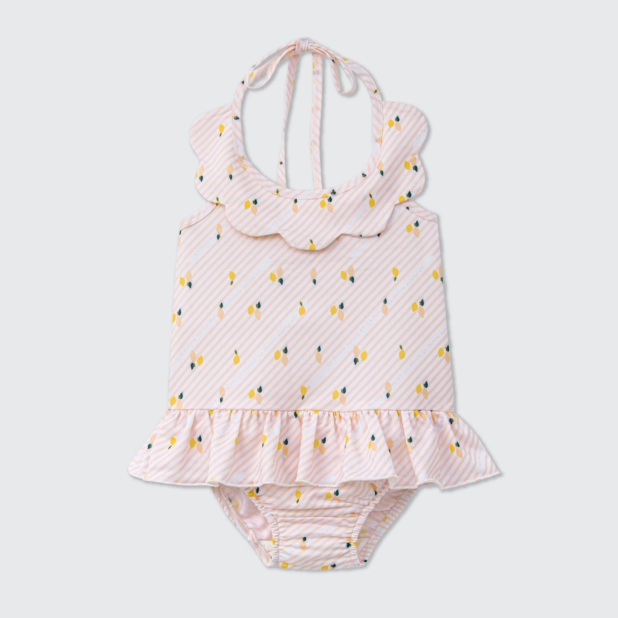  Bộ bơi liền thân hai dây La Pomme sắc hè cá tính 