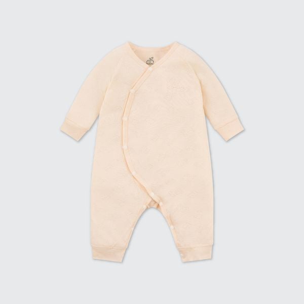  Body dài tay La Pomme dệt vân chìm gấu nhỏ 