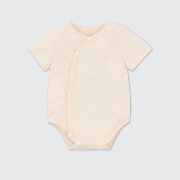  Body chip cộc tay La Pomme dệt vân chìm gấu nhỏ 