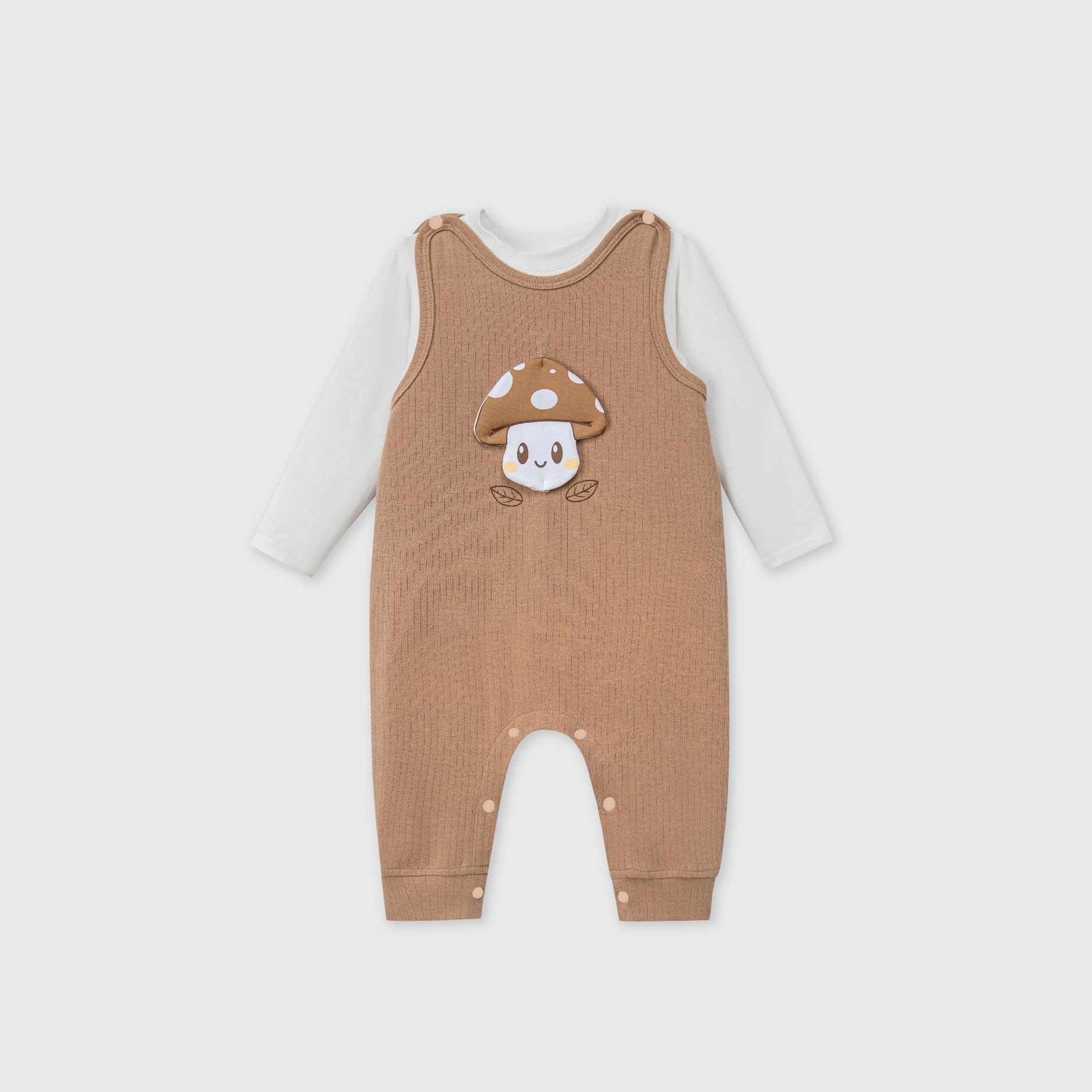  Set bộ yếm rời kèm áo dài tay La Pomme khu rừng vui nhộn 