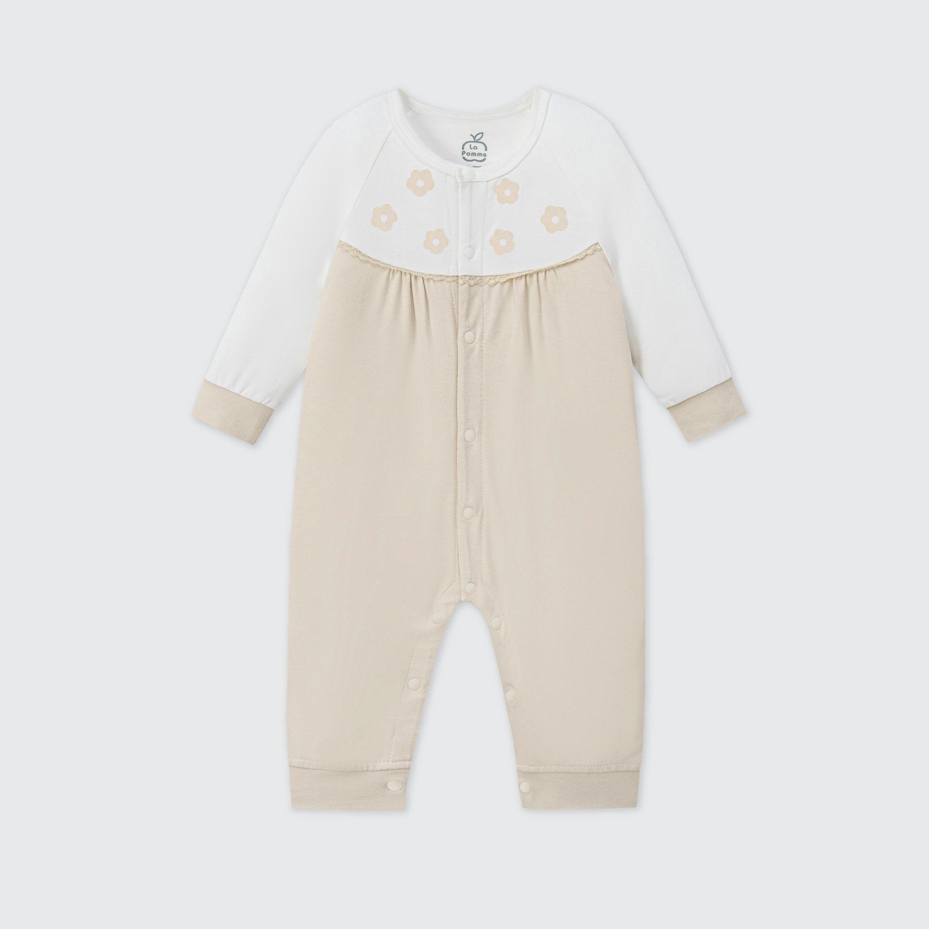  Body dài tay La Pomme phối màu họa tiết nhí 