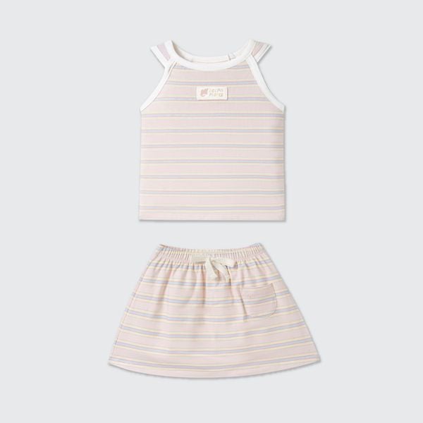  Bộ váy áo sát nách La Pomme biển mộng mơ 