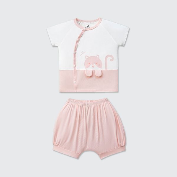  Bộ cộc tay cúc lệch La Pomme bạn nhỏ lém lỉnh 