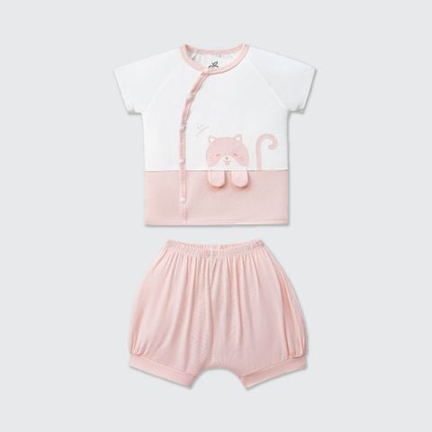  Bộ cộc tay cúc lệch La Pomme bạn nhỏ lém lỉnh 