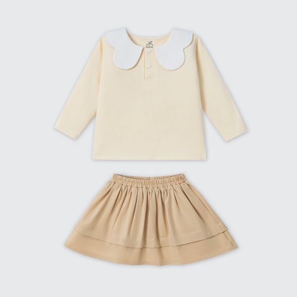  Bộ dài tay La Pomme tiểu thư thỏ trắng 