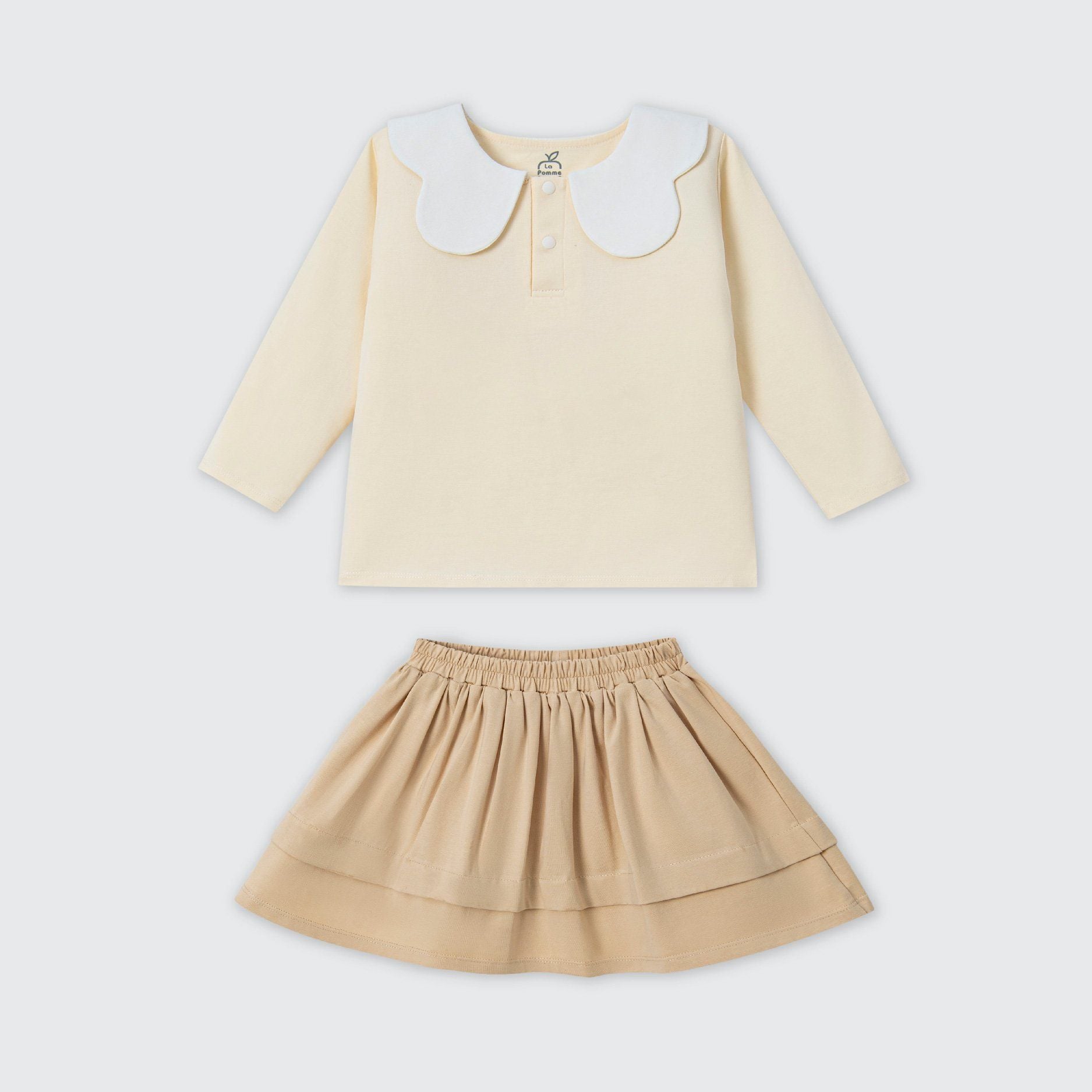  Bộ dài tay La Pomme tiểu thư thỏ trắng 