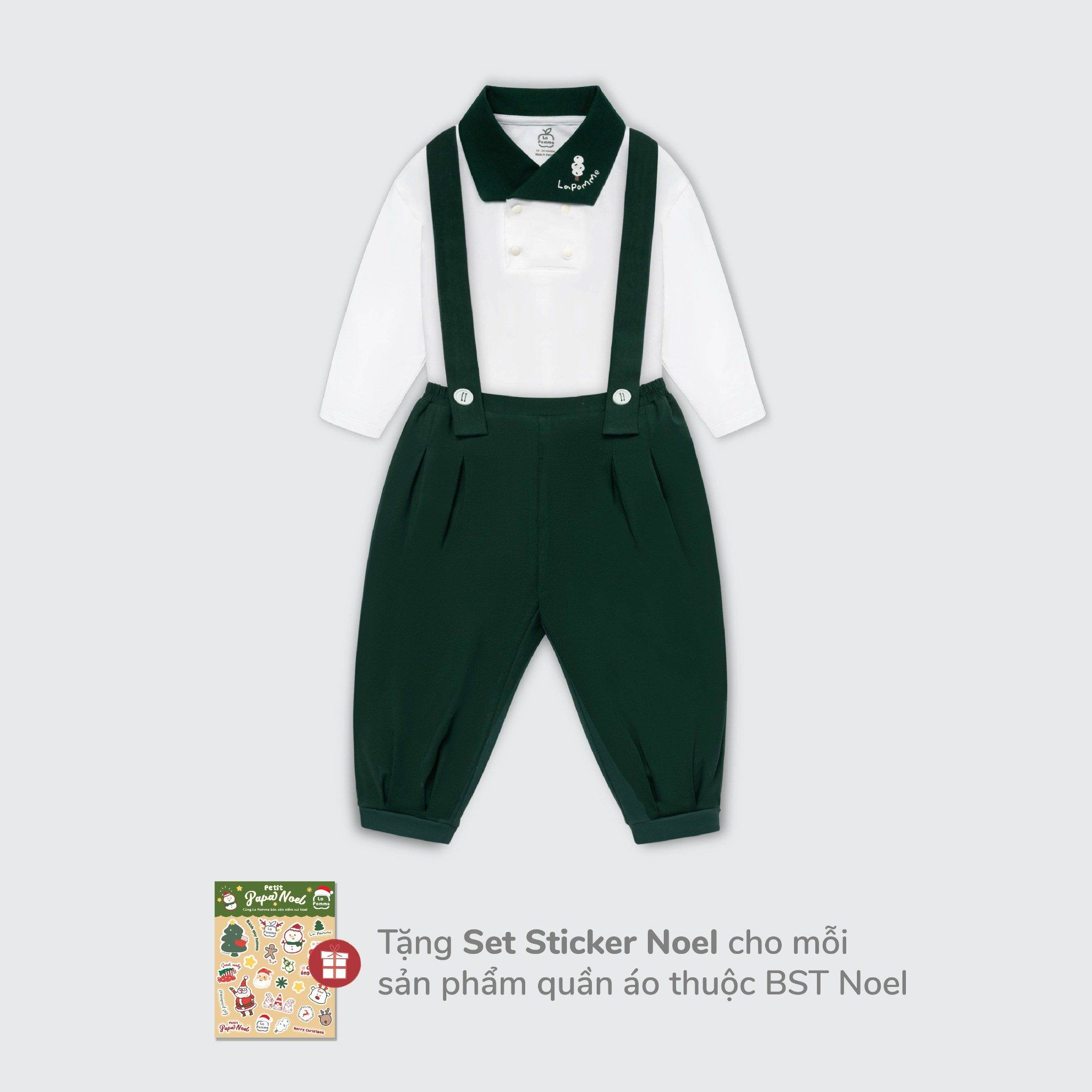  Bộ dài tay La Pomme cây thông hạnh phúc 