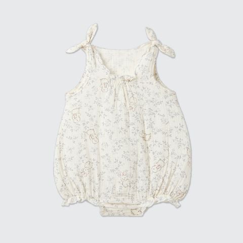  Body sát nách La Pomme họa tiết vườn cổ tích của thỏ con 