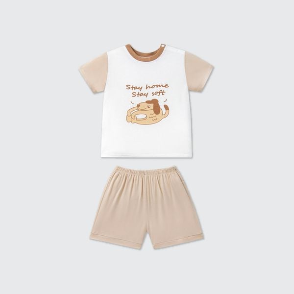  Bộ cộc tay La Pomme ngày năng lượng của cún con 