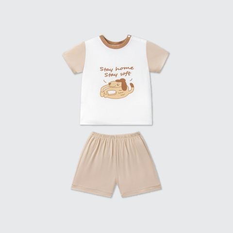  Bộ cộc tay La Pomme ngày năng lượng của cún con 