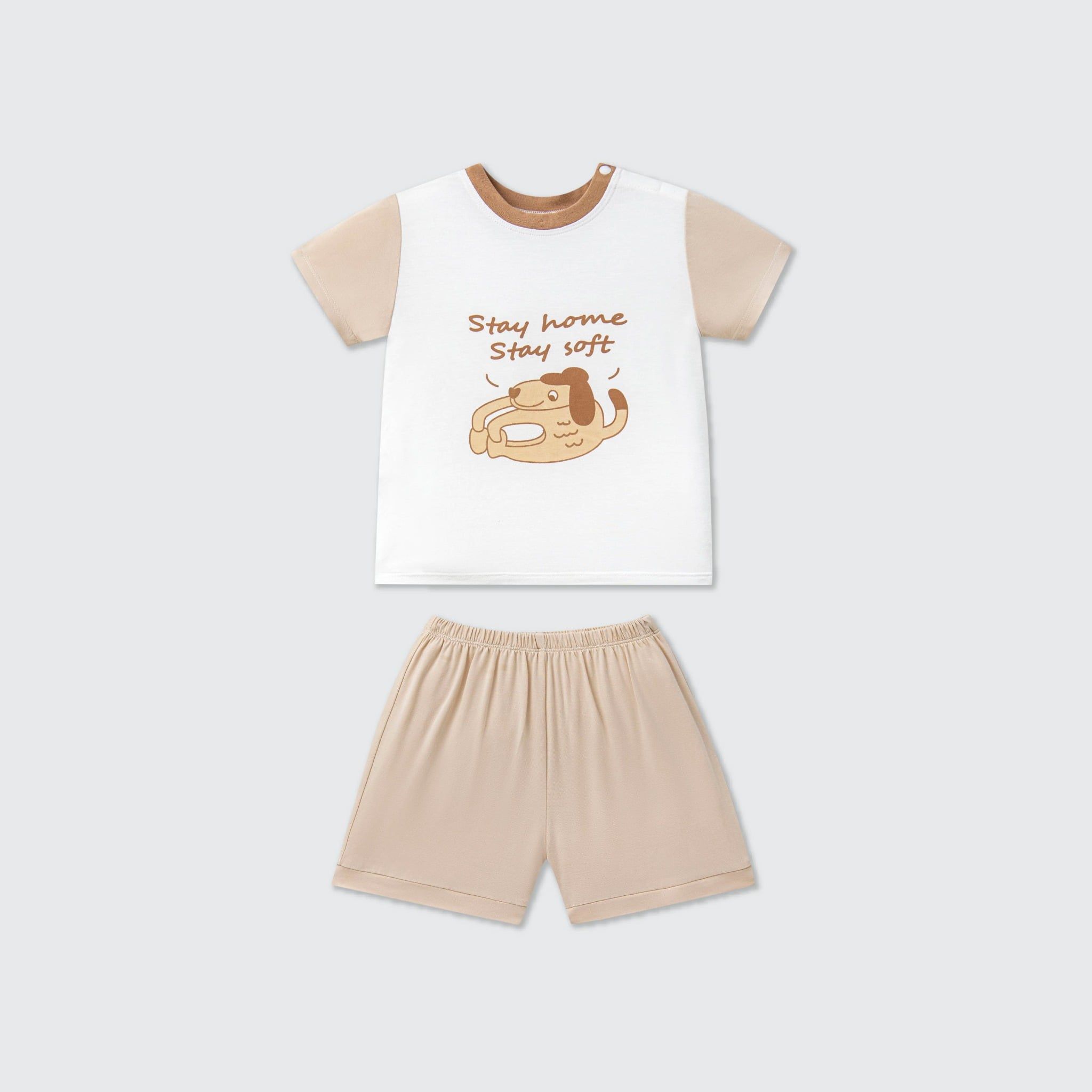  Bộ cộc tay La Pomme ngày năng lượng của cún con 