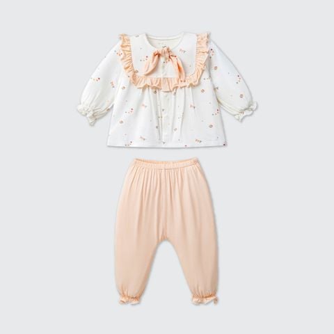  Bộ dài tay cúc thẳng La Pomme lễ hội vui nhộn 