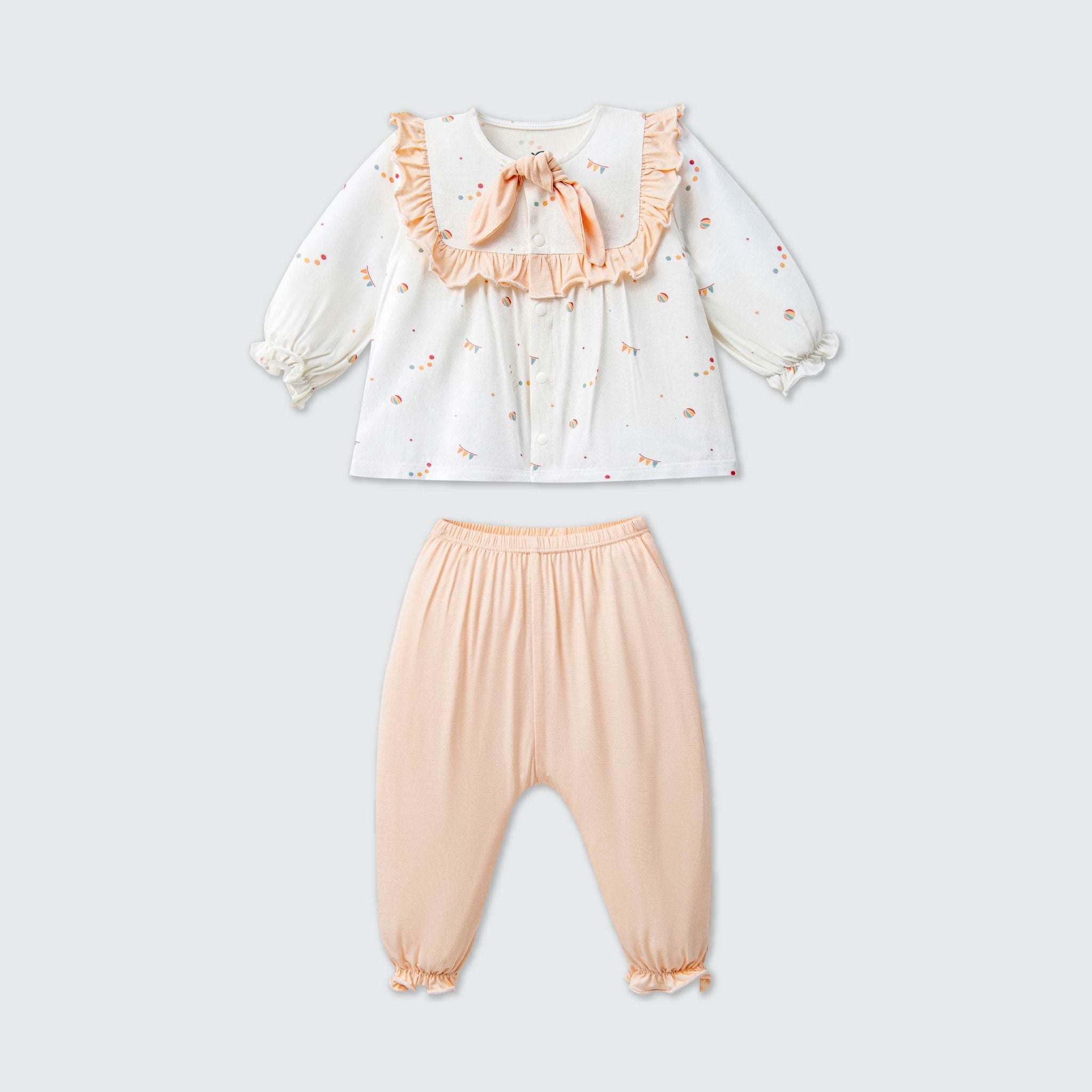  Bộ dài tay cúc thẳng La Pomme lễ hội vui nhộn 