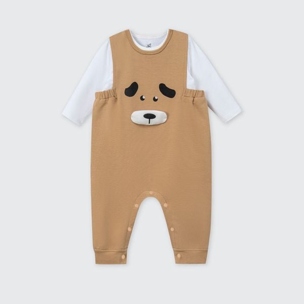  Set bộ yếm rời kèm áo dài tay La Pomme cún con tinh nghịch 