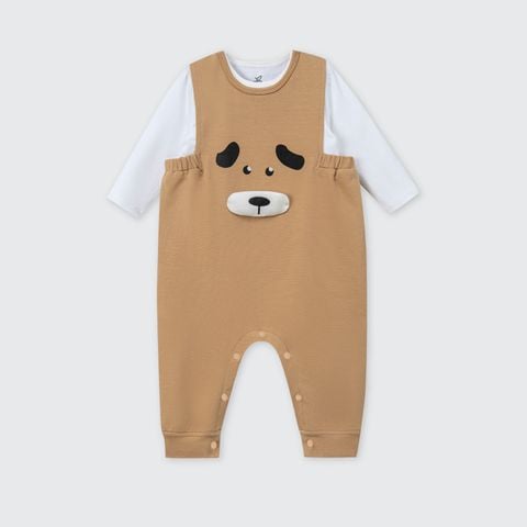  Set bộ yếm rời kèm áo dài tay La Pomme cún con tinh nghịch 