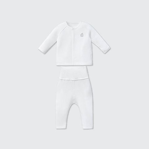  Bộ dài tay cúc thẳng La Pomme đường may lật êm ái 