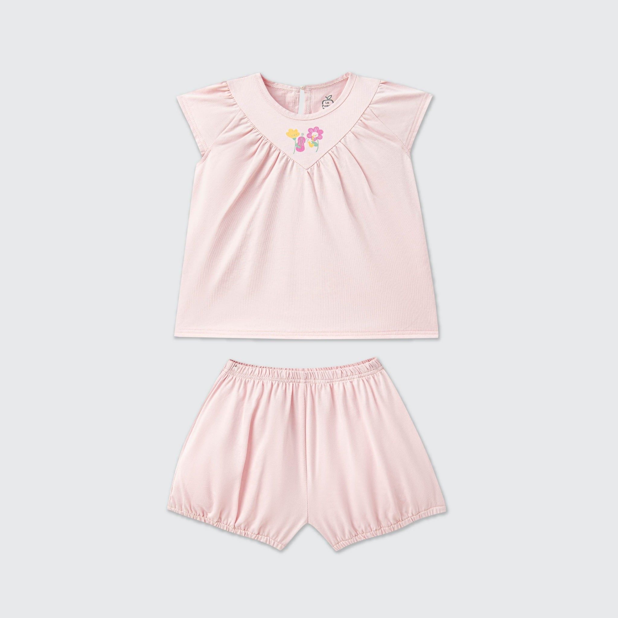  Bộ cộc tay La Pomme hoa nhỏ hát ca 